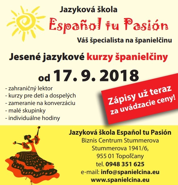 Jesené jazykové kurzy španielčiny